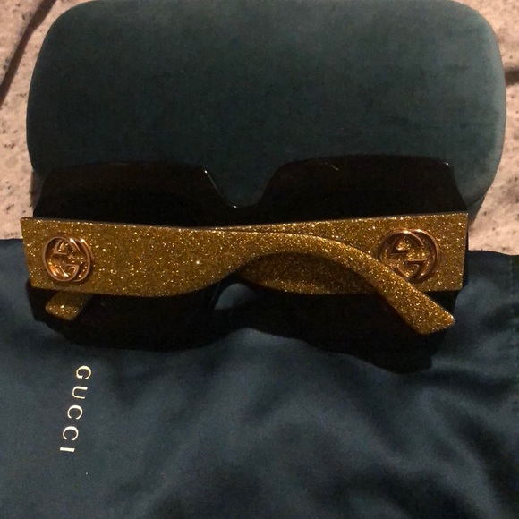 Gucci square - frame acetate sunglasses - Picture 3 of 3